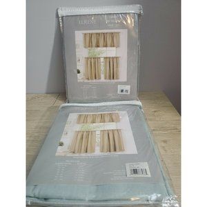 Elrene Cameron MIL Curtains 2 Tier Panels 30"x24" and Cameron 60" x 15" Valance